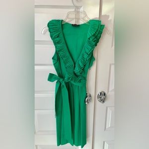 Max and Cleo Kelly green dress with sash